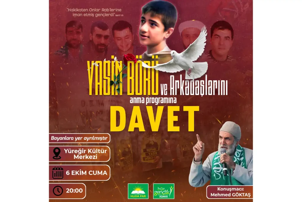 Adana'da "Şehitler Gecesi" etkinliği düzenlenecek