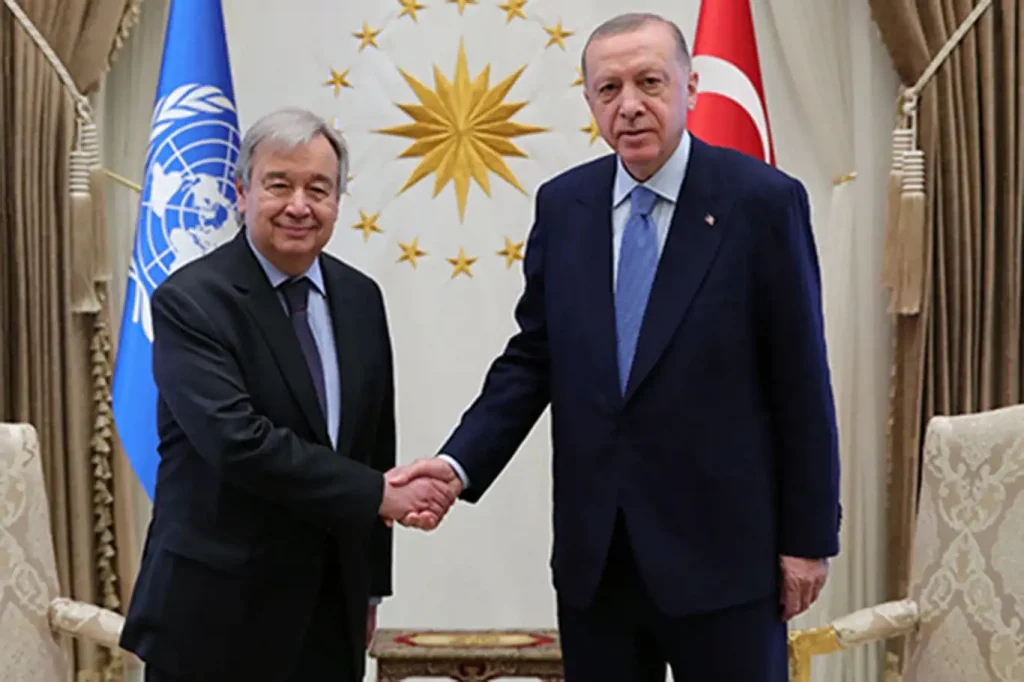 Cumhurbaşkanı Erdoğan, Guterres ile görüştü