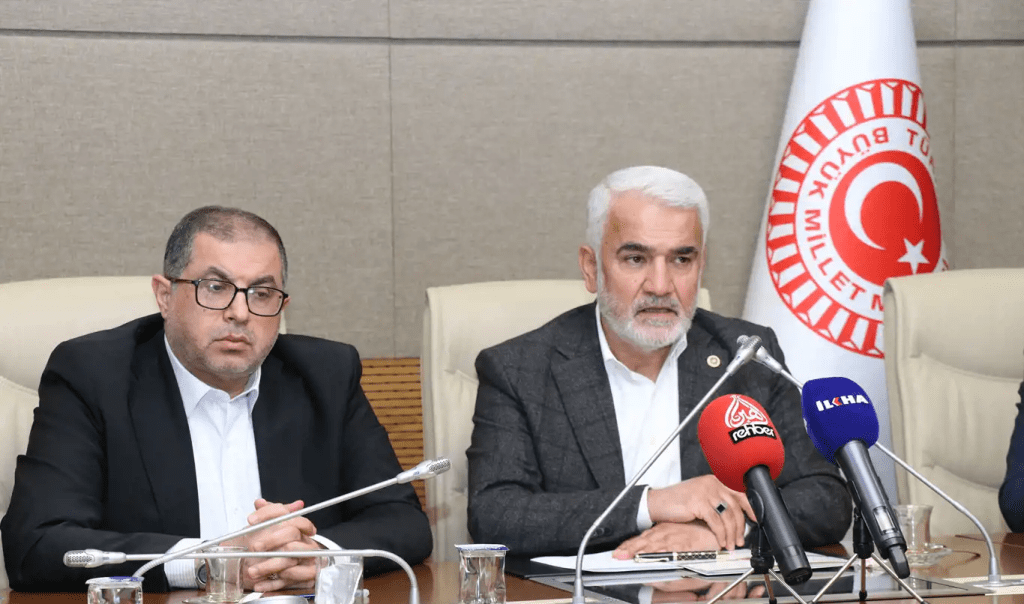 Filistin heyeti TBMM'de HÜDA PAR ile görüştü