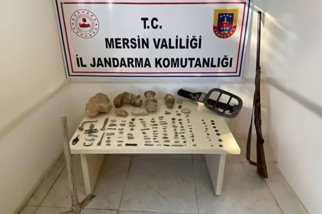 Mersin'de tarihi eser operasyonu: 1 gözaltı