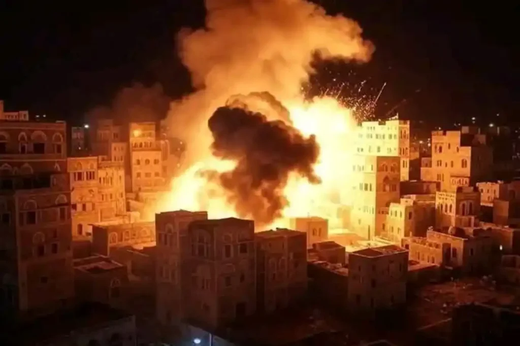 İşgalci ABD'den başkent Sana’ya 3 hava saldırısı