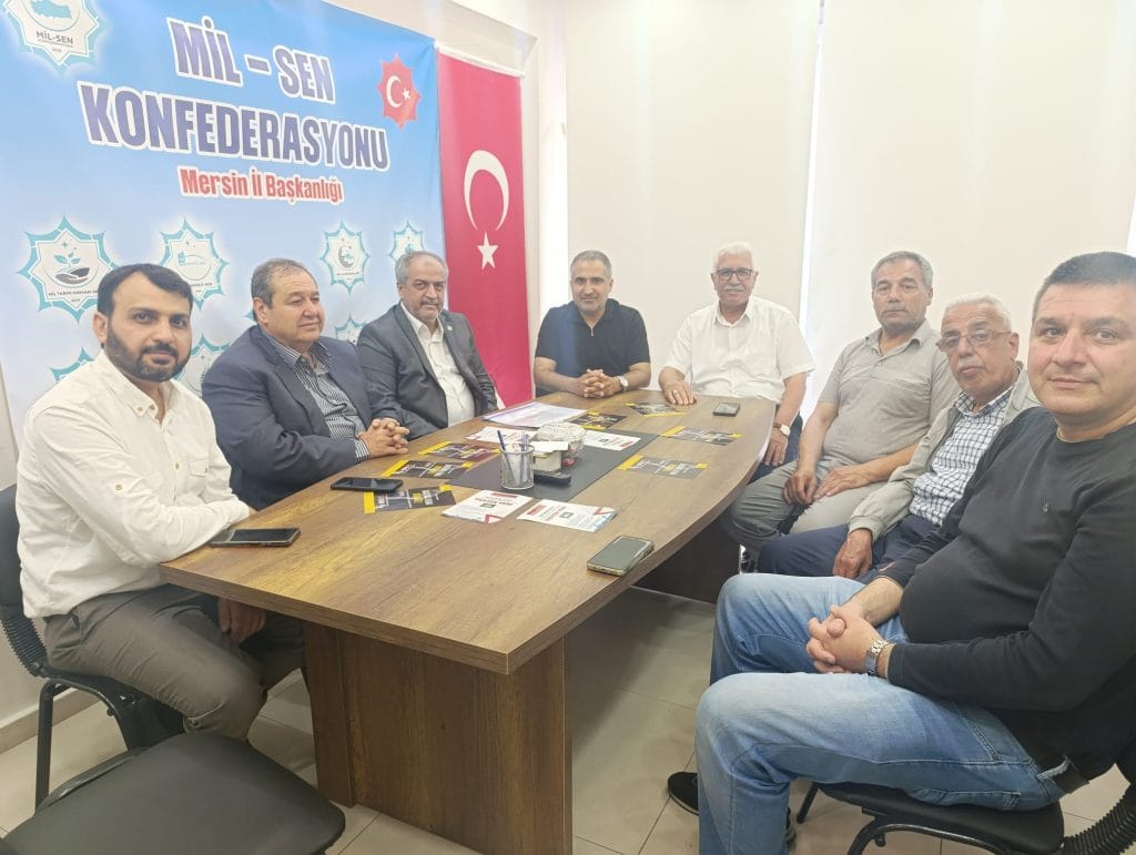 HÜDA PAR Mersin İl Başkanlığı’ndan MiL-SEN KONFEDERASYONU’na Ziyaret