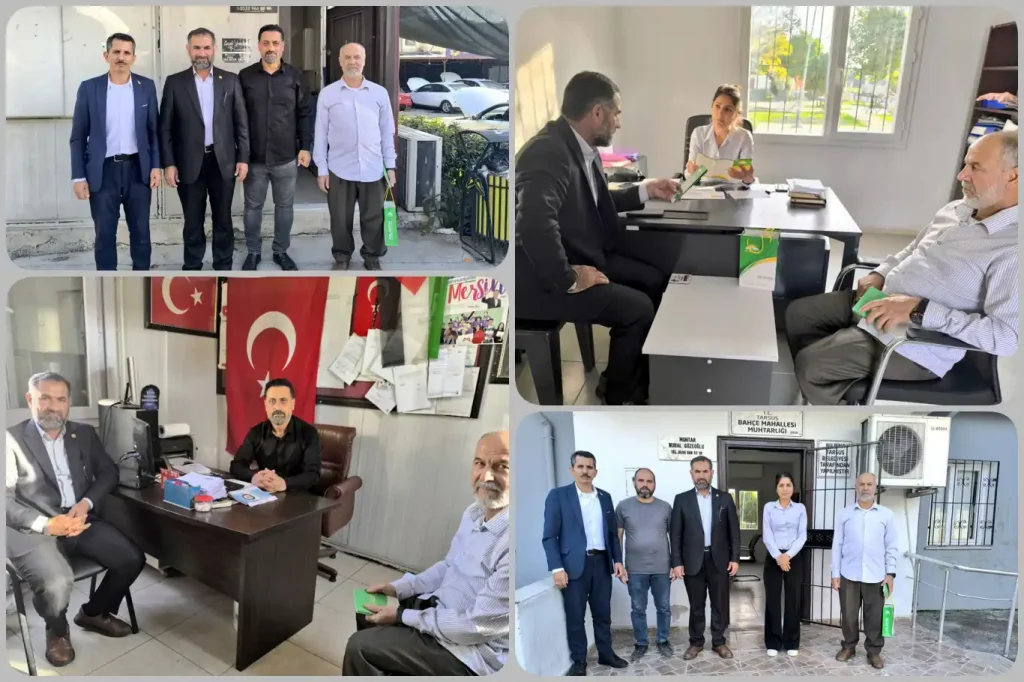 HÜDA PAR Tarsus İlçe Başkanı Tanış, Muhtarların Taleplerini Yerinde Değerlendirdi